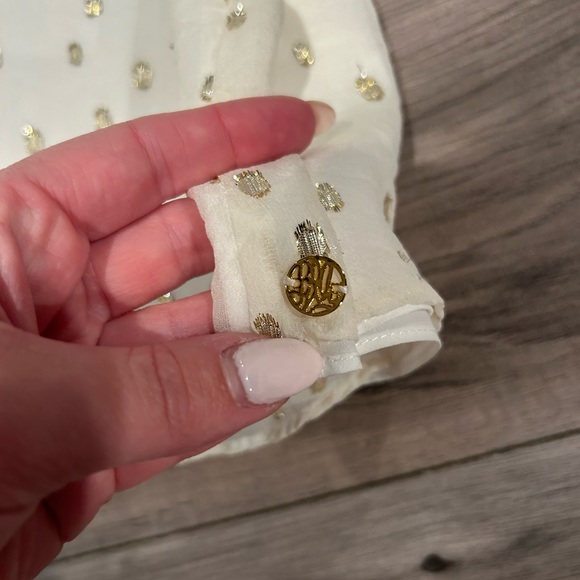 NWOT Lilly Pulitzer silk florin in clip dot print - Picture 5 of 5